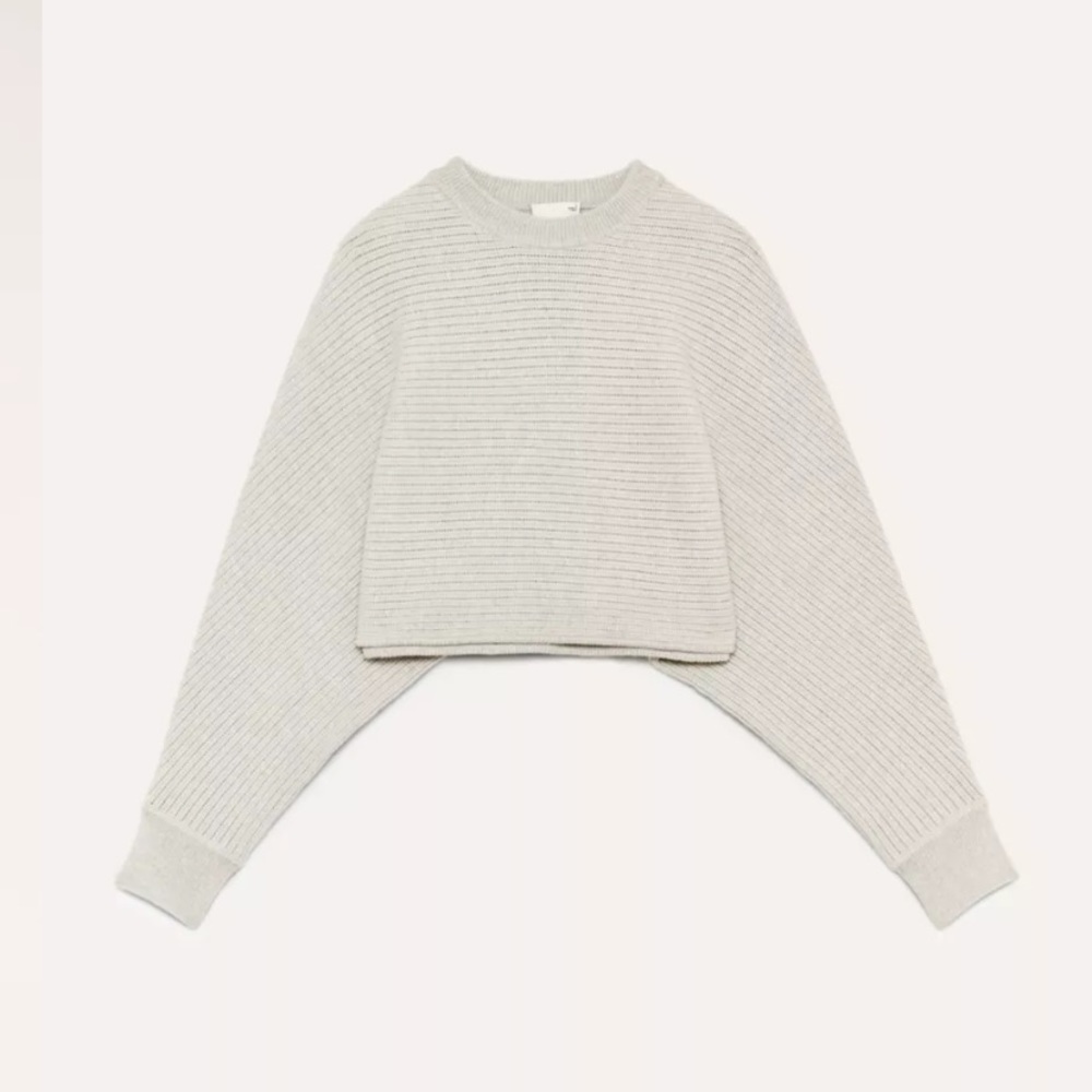 Aritzia cropped sweater -black